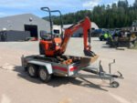 Mini pelle Kubota U 10-3 G diesel 1,15T – TP et travaux agricoles