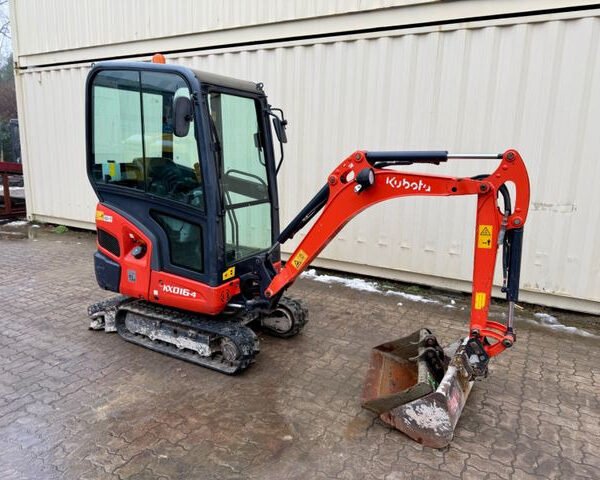Mini pelle Kubota KX016-4 diesel 1.62t – cabine équipée